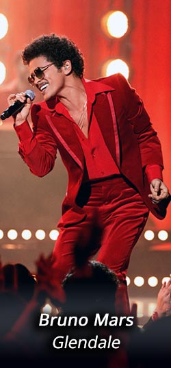 Bruno Mars Glendale Tickets